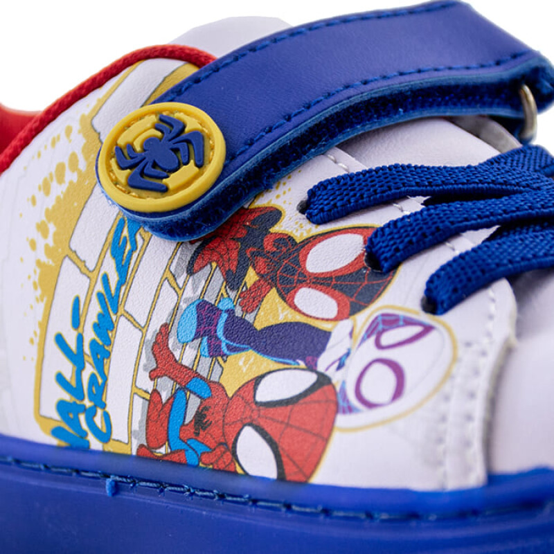 Championes Marvel Spiderman de Niños - SPTCFW23107 Blanco-azul