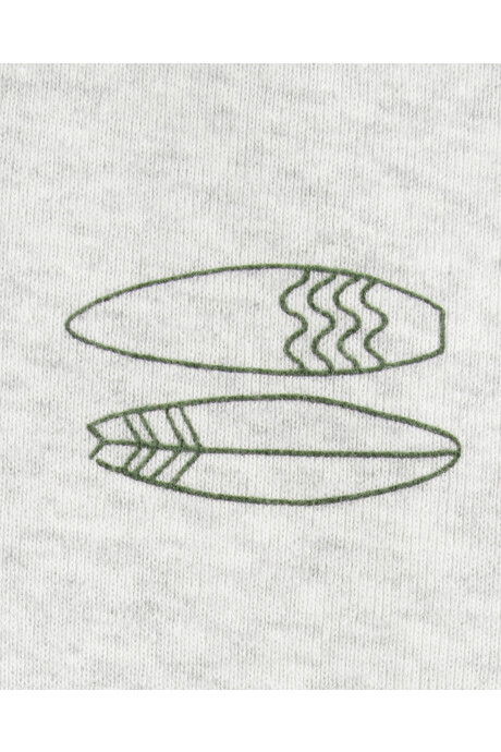 Set tres piezas de algodón, short y musculosa térmicos más body diseño surf Set tres piezas de algodón, short y musculosa térmicos más body diseño surf