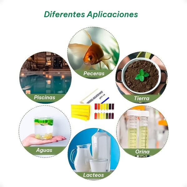 80 Tiras Papel Medidor Medir Ph Indicador Calidad Agua X20 80 Tiras Papel Medidor Medir Ph Indicador Calidad Agua X20
