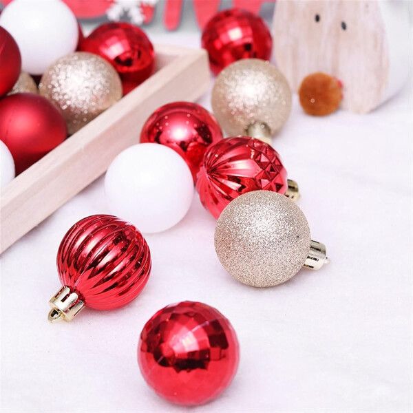 Kit Arbol Completo + Adornos Chirimbolos Decoracion Navideña Variante Color Rojo