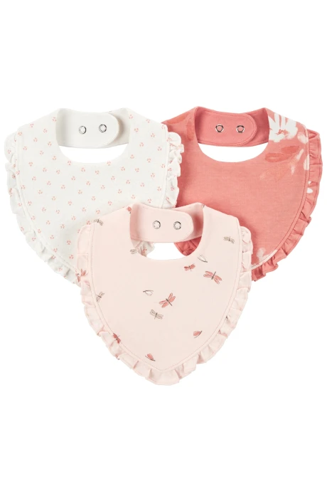 Pack tres baberos de algodón, tipo bandana Pack tres baberos de algodón, tipo bandana