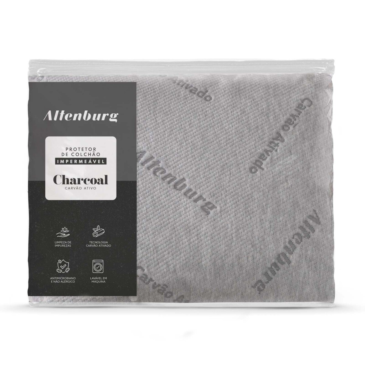 PROTECTOR DE COLCHÓN IMP - FIBRA BLANCO CARBONO 
