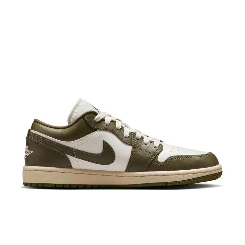Championes Air Jordan 1 Bajo de Mujer Crema