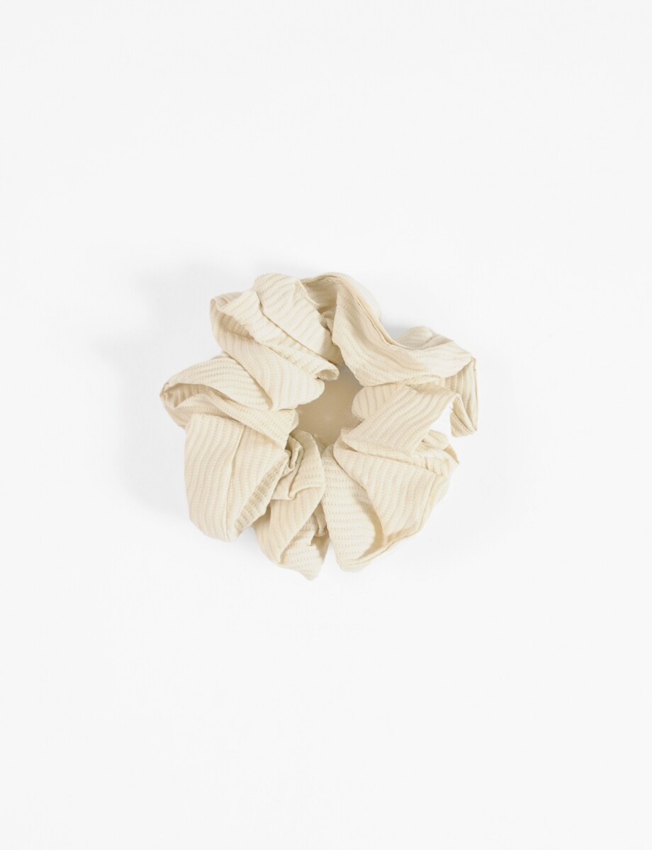 Gomita scrunchie lisa - crudo 