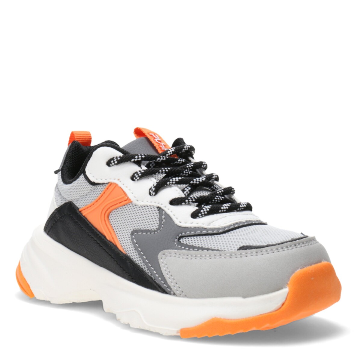 Championes de Niño Push VARETES con materiales combinados - Gris 
