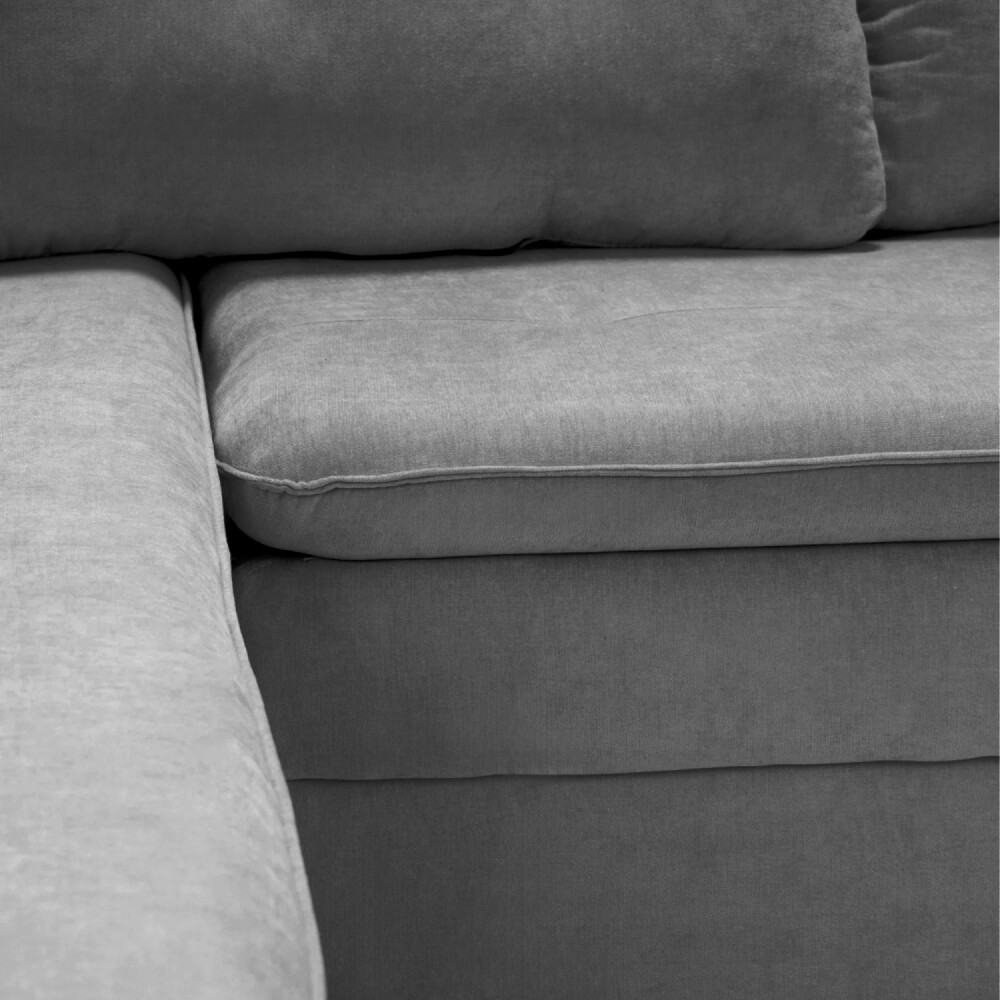 Sillon 3 cuerpos con Chaise - Coimbra Izquierdo Gris