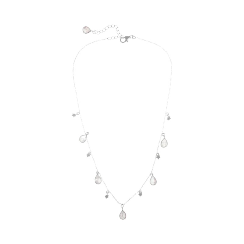 Collar Holi - Plata rodinada 925 -Piedra Luna - CD2019 conpiedra