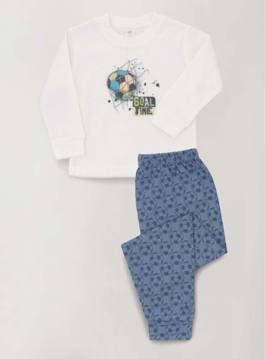 Pijama football - Azul 