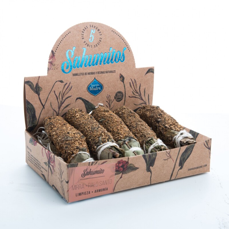 SAHUMITOS SAGRADA MADRE X5 Mirra/palo Santo