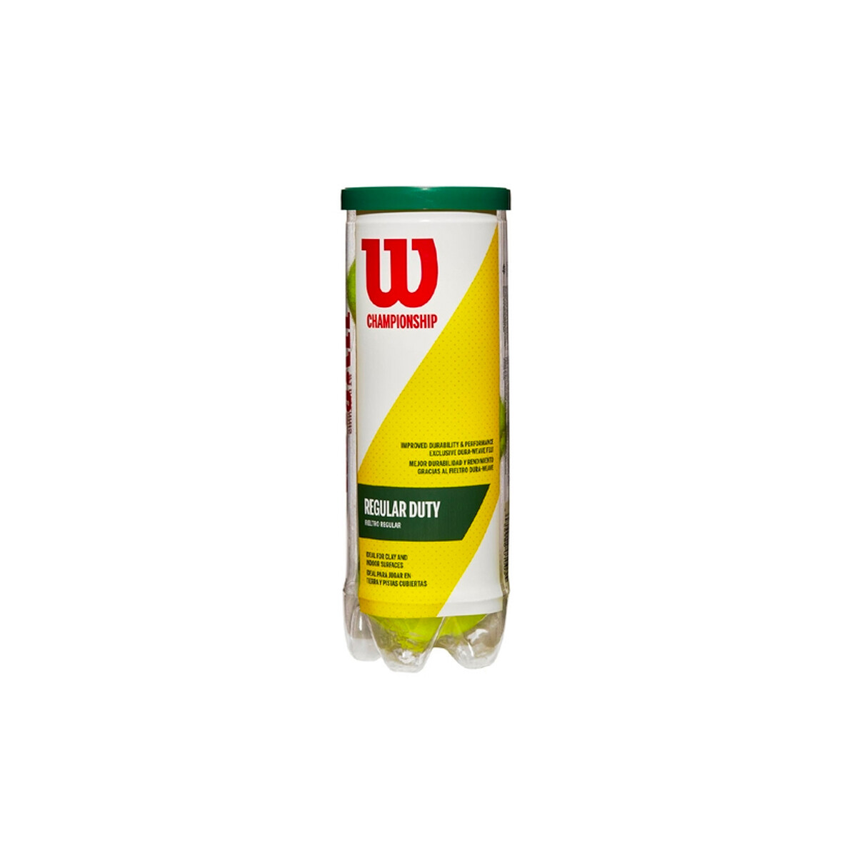 Pack x2 Tubos de Tenis Wilson Regular Duty - Amarillo 