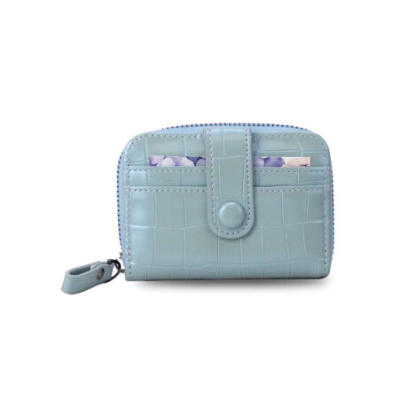 Tarjetero Irina Croco Cielo