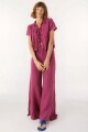 Pantalon Cuarzo Lino Magenta