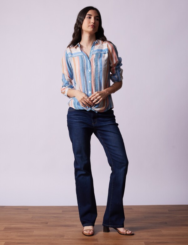 Blusa Nudo Printed CRUDO/MULTI