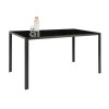 JGO DE COMEDOR TMAX 6 Sillas tap + Mesa Vidrio 140 x 70 ROJO N/A