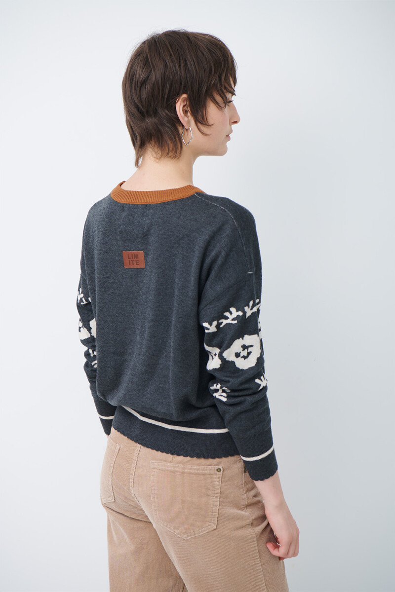 BUZO FLOR FLOR GRAFITO