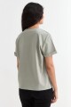 Remera m/c estampada colección Urbana VERDE OLIVA
