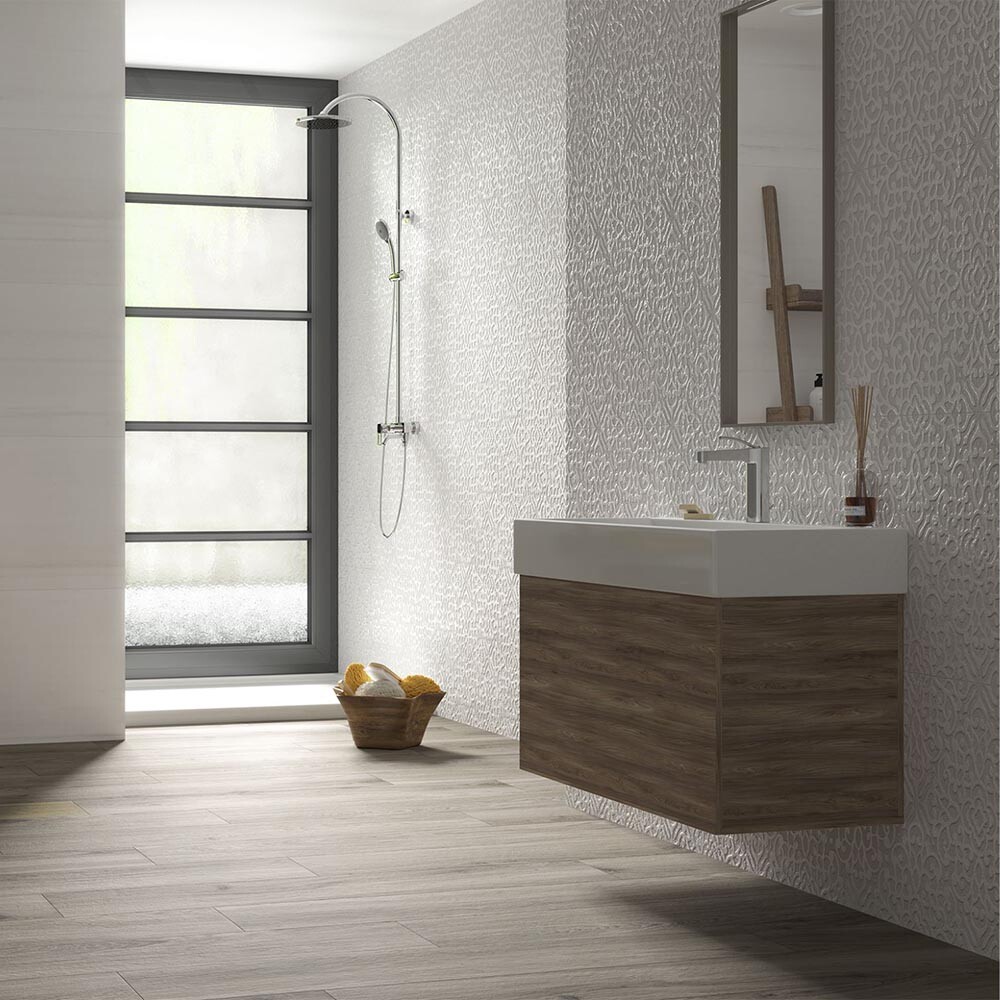 REVESTIMIENTO FENICIA BLANCO RECTIFICADO "A" 40X120 CM Revestimiento Fenicia Blanco Rectificado "a" 40x120 Cm