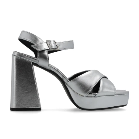 SANDALIAS VENET - CUERO DARIAS PLATEADO