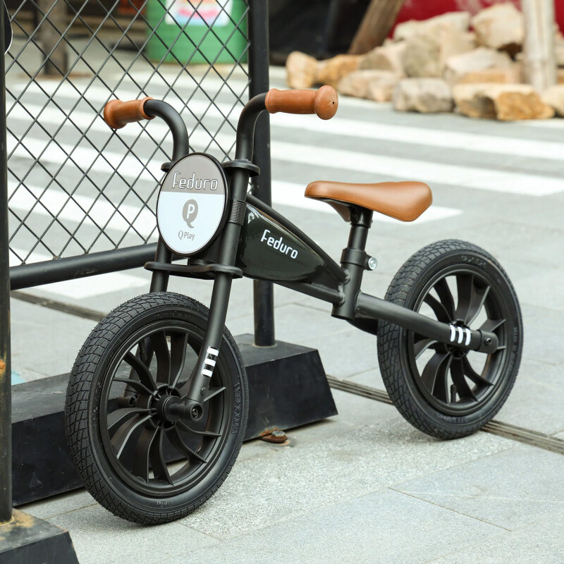 Bicicleta de Balance Qplay Feduro Rodado 12 Negro