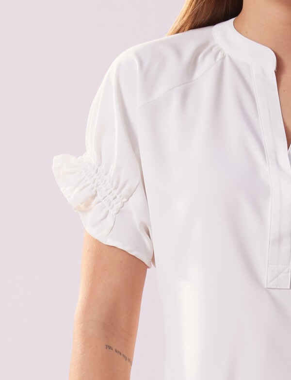Blusa Frunce Espalda CRUDO