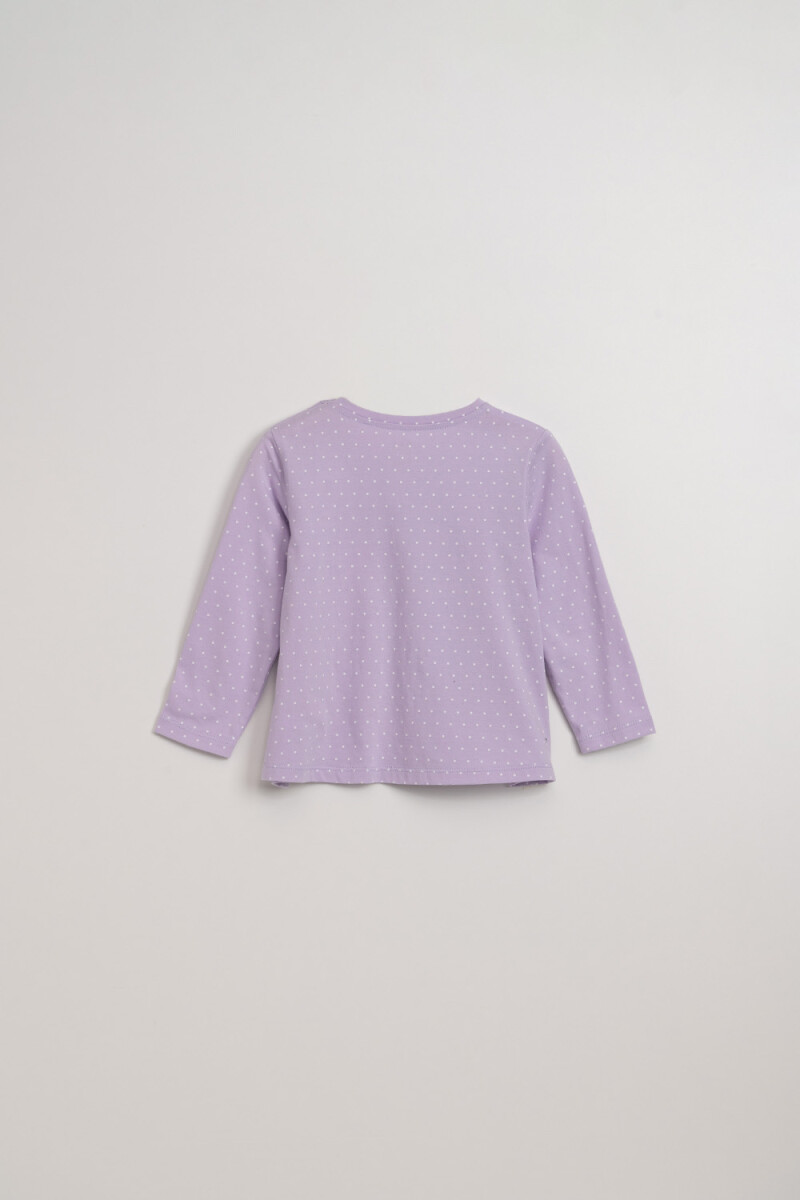 Remera manga larga corte Lila