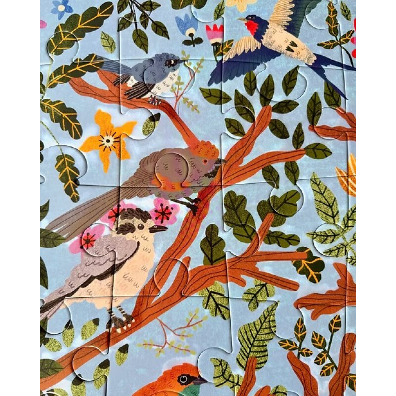 Libro + Puzzle Pájaros del Sur 30 Piezas Pika Libro + Puzzle Pájaros del Sur 30 Piezas Pika