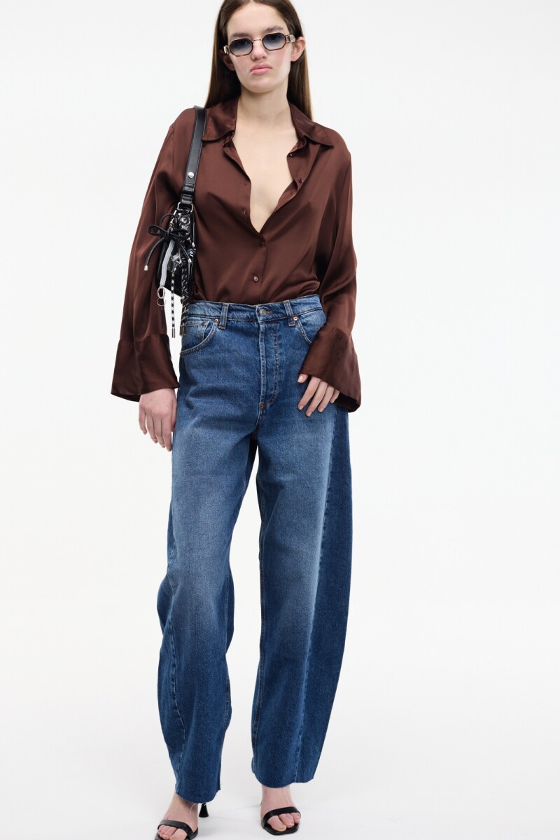 Pantalón denim Azul