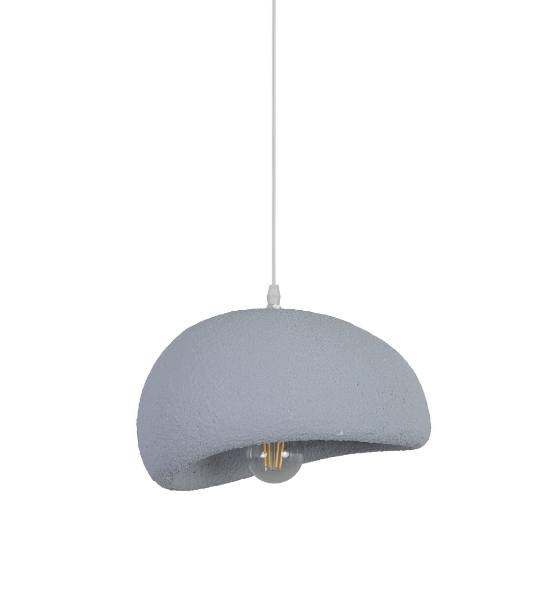 Colgante En Poliestireno Para Techo Incluye Cable 30 Cm - Gris 