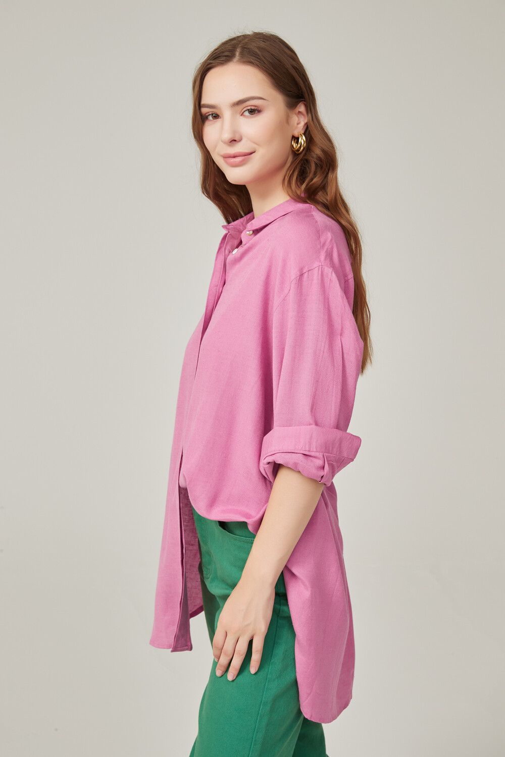 Camisa Remy Magenta Claro
