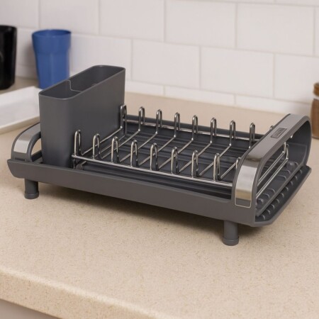 Escurridor de Platos Plegable Tramontina Plurale GRIS