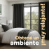 Cortina 100% Blackout 2Paños 140x220 Textura Lino Doble Faz Variante Color Gris Oscuro
