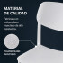 Silla de Comedor ComboHome Venecia Polipropileno Pack X2 Blanco 1