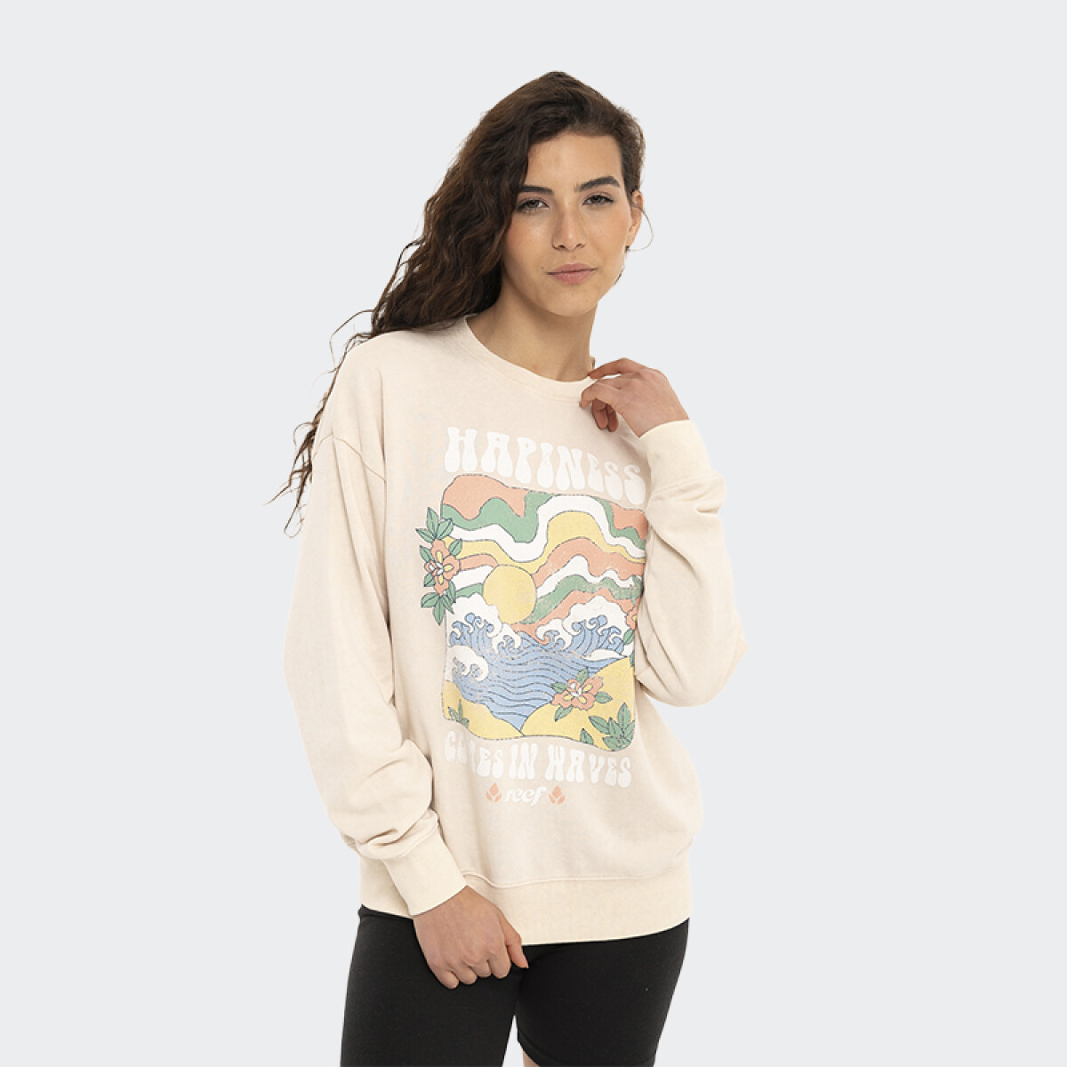 Buzo Reef Round Neck - Durazno 