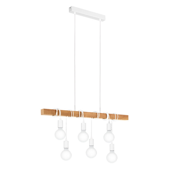 Lámpara colgante madera portal. blancos TOWNSHEND EG3210