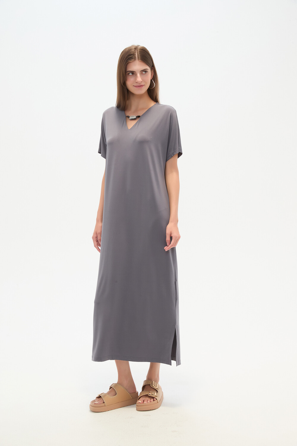 Vestido Oasina Azul Piedra