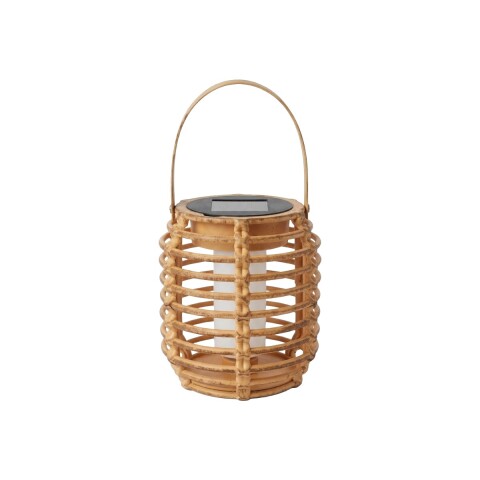 LAMPARA LED SOLAR BEIGE 10X11CM Unica