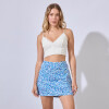 Falda Con Short Print BLANCO/AZUL