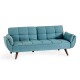 Sillon Sofa Cama 3 Cuerpos Frida Amarillo