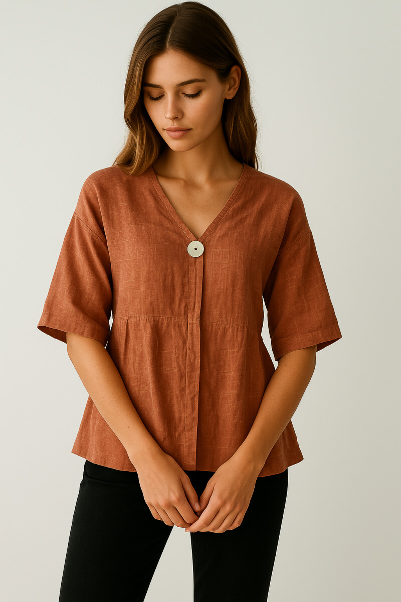 Blusa Andaluz - Terracota 