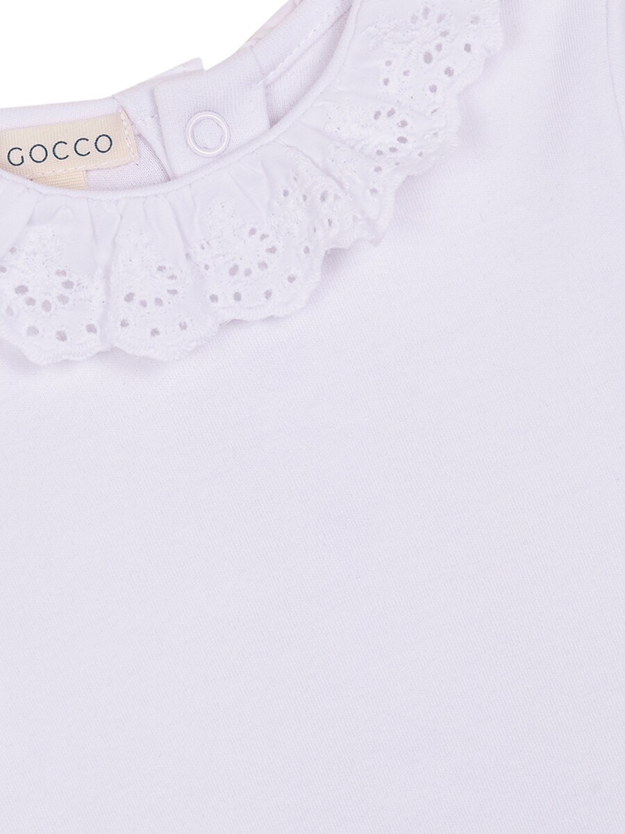 Body Manga Larga Gola Blanco Optico