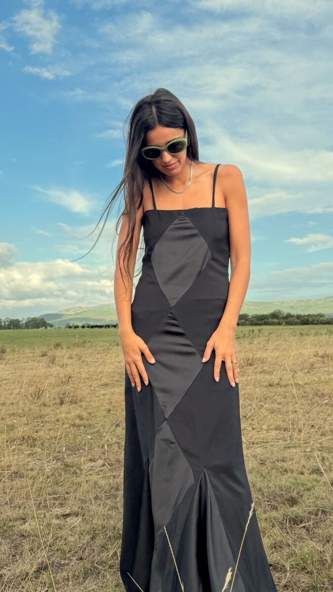 Mermaid Rombo Dress - Negro 