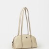 Cartera al hombro Bonnie en cuero charol Natural