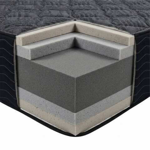 Conjunto sommier y colchón de espuma Zafiro Linde 2 plazas 140x190 Conjunto sommier y colchón de espuma Zafiro Linde 2 plazas 140x190