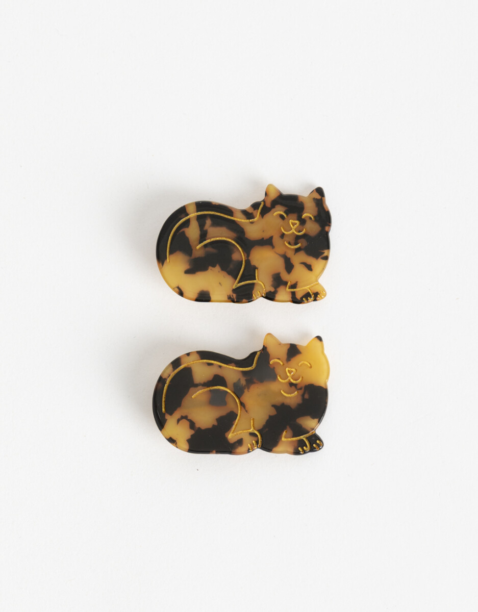 Set X2 Horquilas Gatitos De Acrílico. 