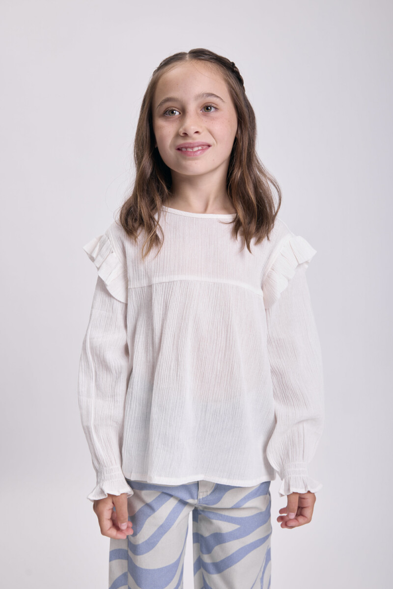 Blusa bordado - Crudo 