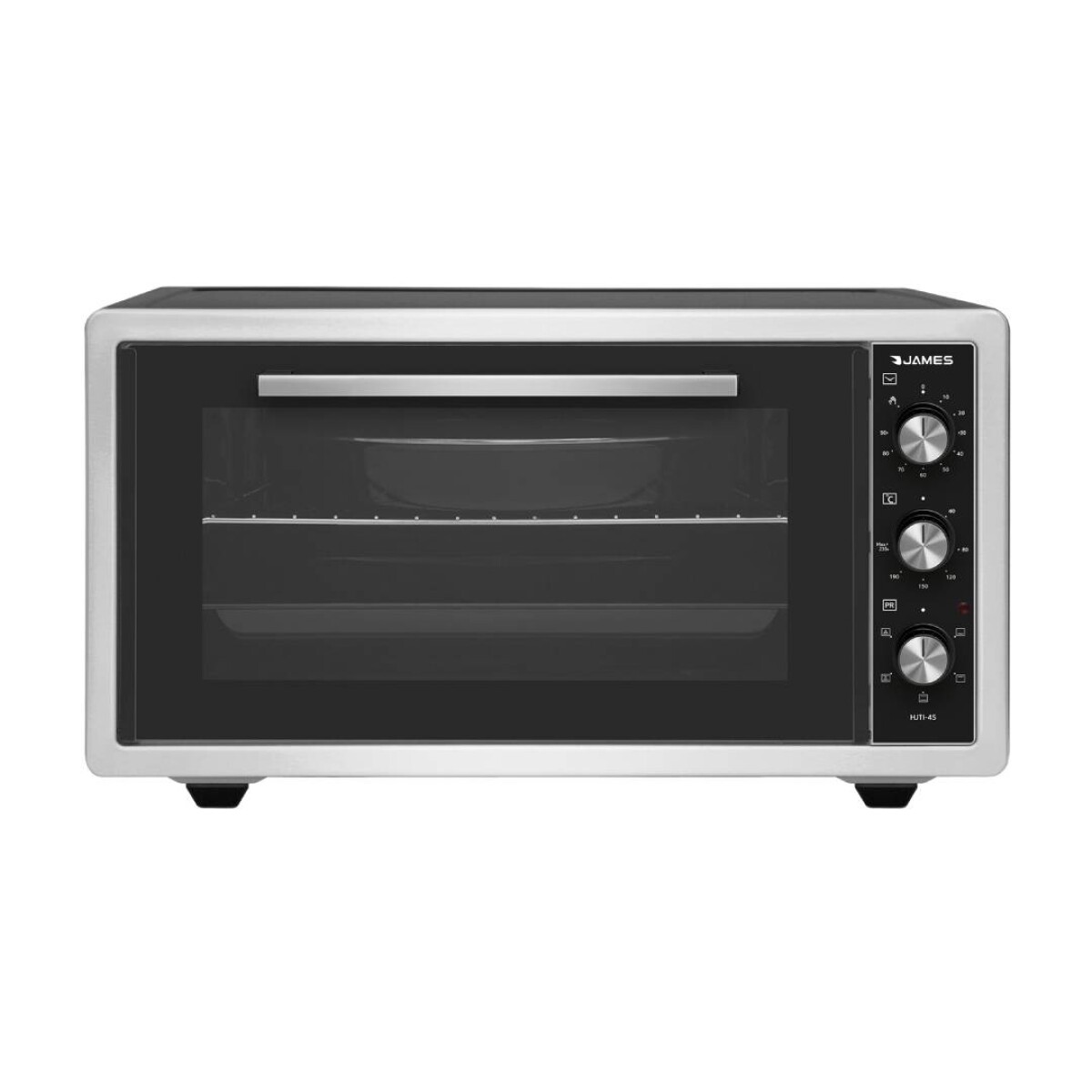 Horno eléctrico JAMES HJTI 45 Litros - Frente de acero inoxidable 