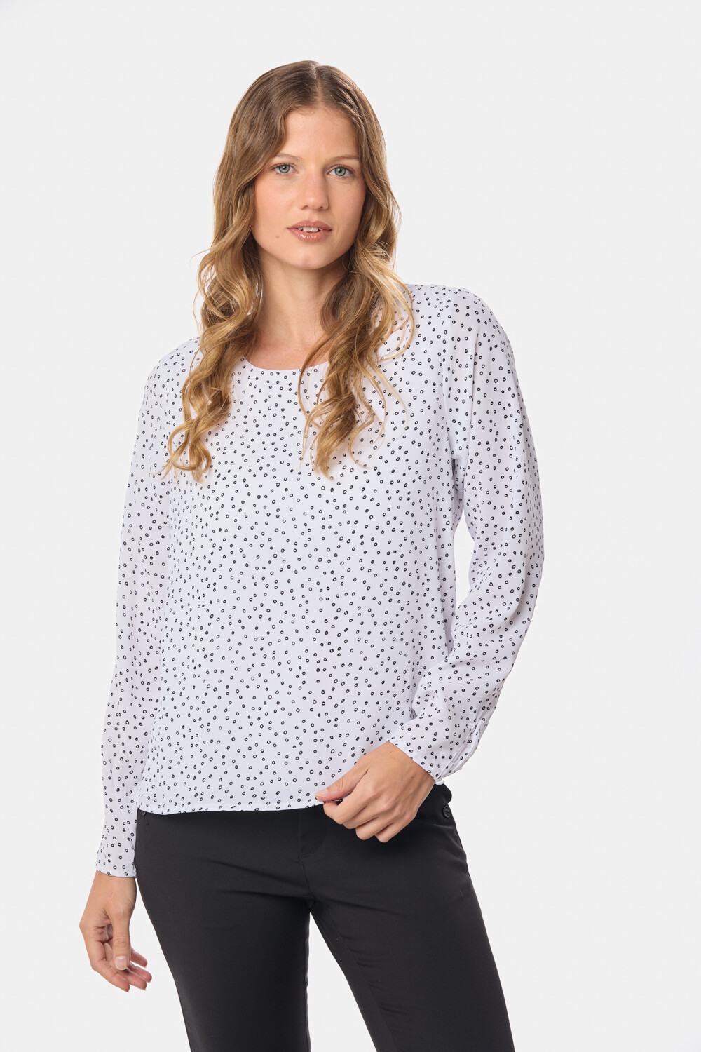 BLUSA ESTAMPADA CLÁSICA Burbujas