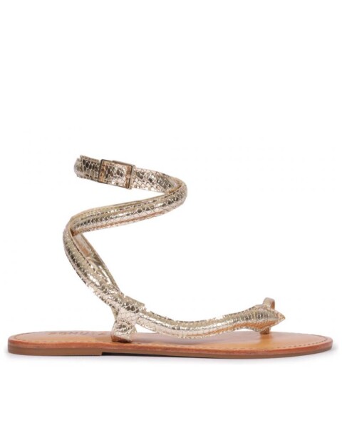 SANDALIA SNAKE DORADA DORADO