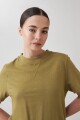 Remera manga corta verde oliva