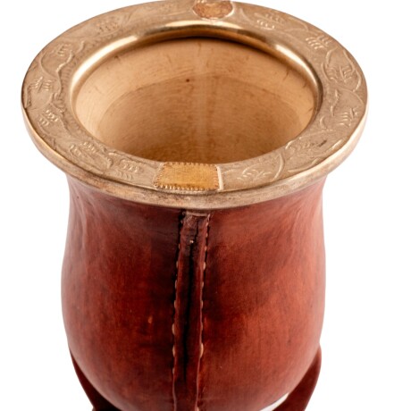 Mate porongo Plata y Oro M13